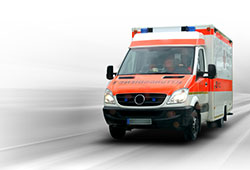 Sanitäter vor Ort