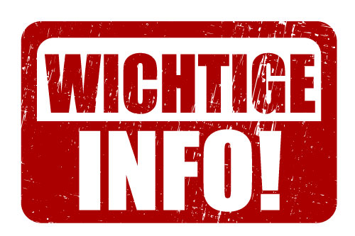 Wichtige Info